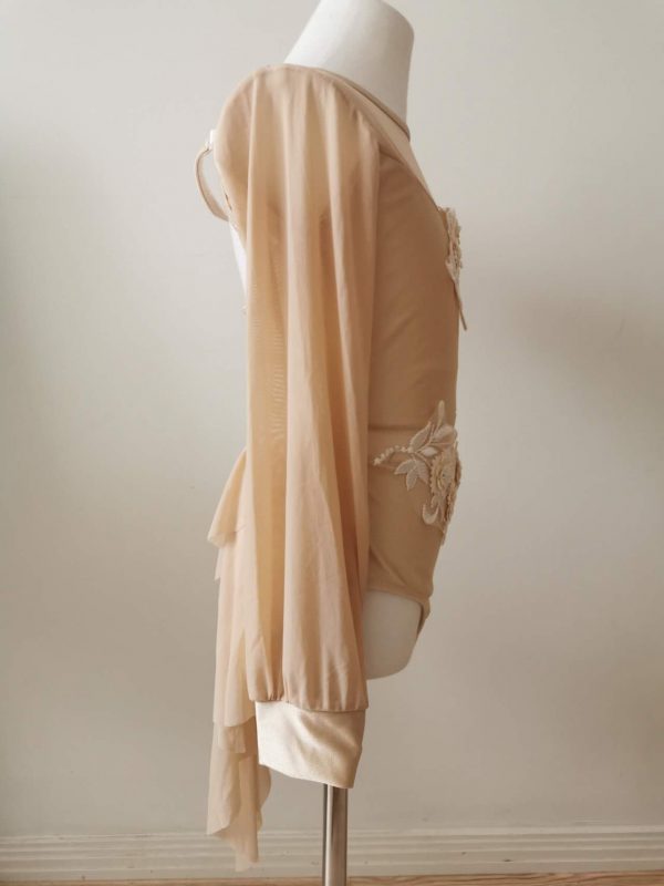 Costume base Lyrical dance costume base in nude colour, Children size 10 - Image 3