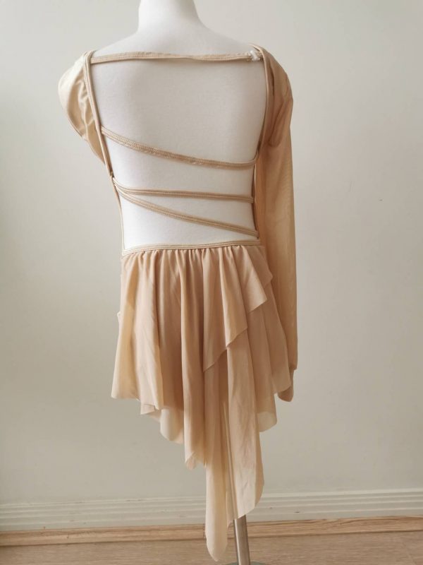 Costume base Lyrical dance costume base in nude colour, Children size 10 - Image 4