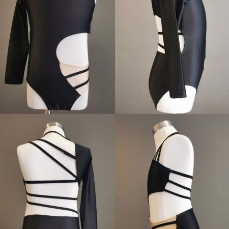Custom-made Contemporary/Jazz dance costume base - black colour