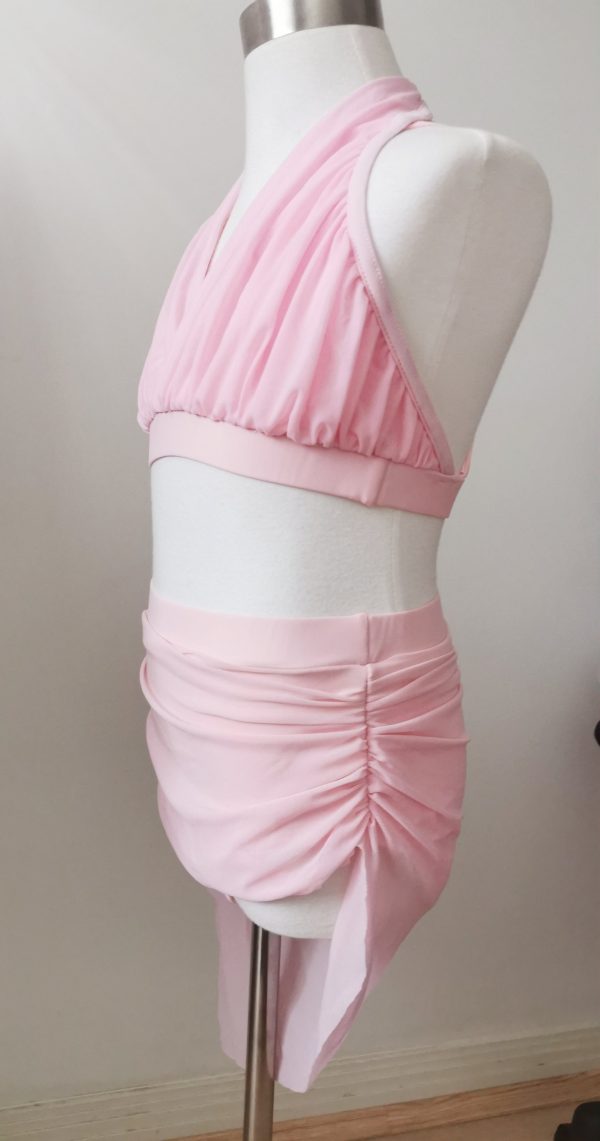 Costume base Stunning baby Pink Lyrical dance costume base, Children size 8 - Image 2
