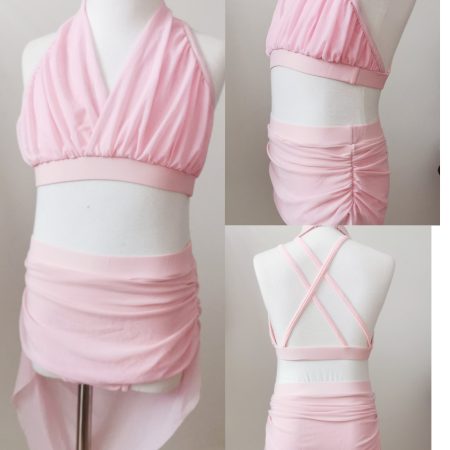 Costume base Stunning baby Pink Lyrical dance costume base, Children size 8