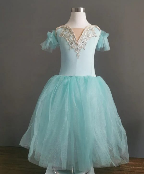 Quality Budget Romantic TUTU, in mint colour, Children size 10