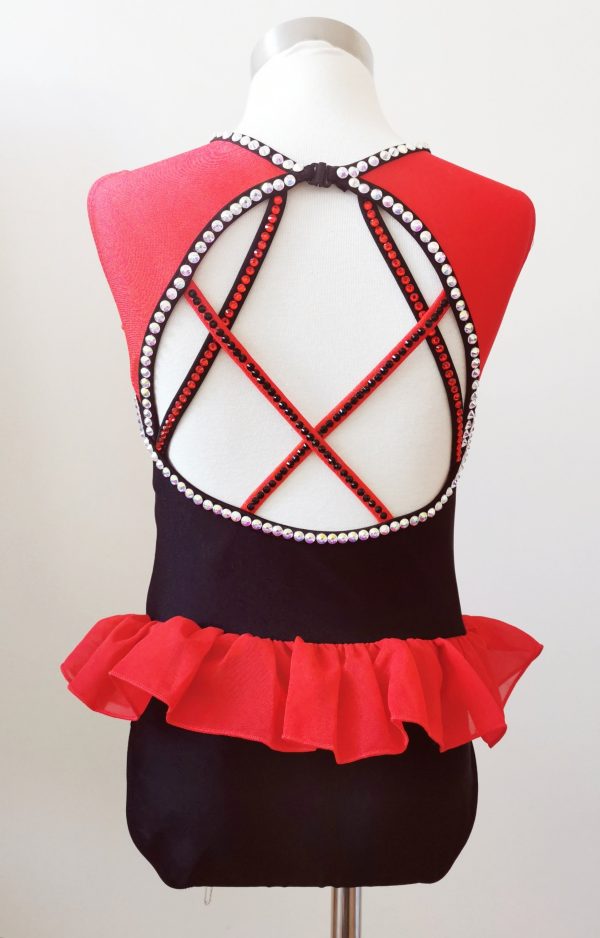 Fully embellishment Jazz dance costume base in Children size 8 - Image 4