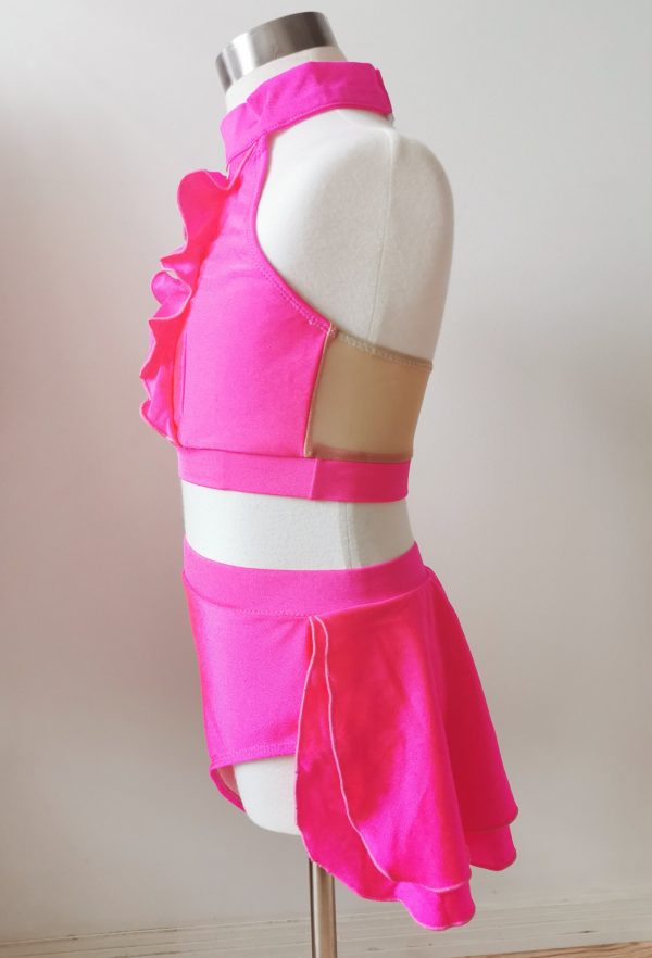 Costume base Hot pink Jazz dance costume base, Children size 8 - Image 4