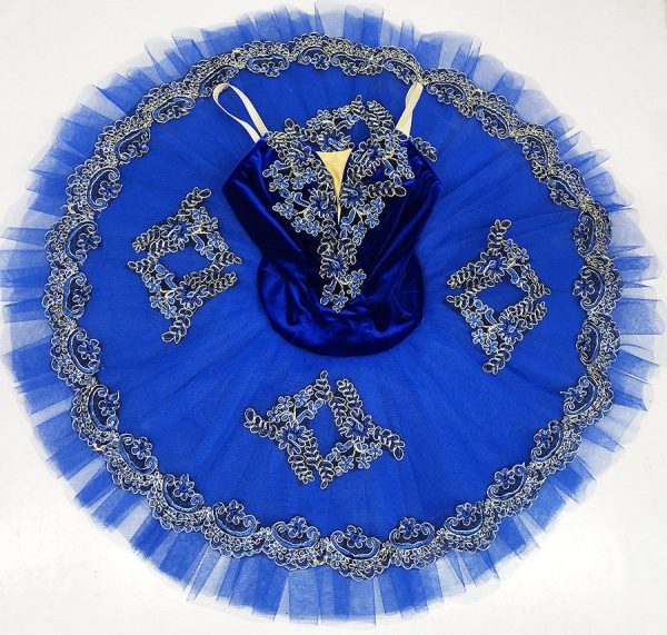 Custom made high quality performance TuTu in Royal blue colour - Image 2
