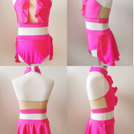 Costume base Hot pink Jazz dance costume base, Children size 8