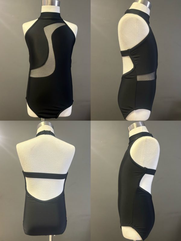 Contemporary dance costume base in Black colour - Image 5