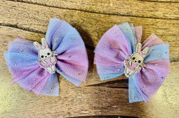 Easter Fun balletrina bunny rabbit's hair bows. - Image 2
