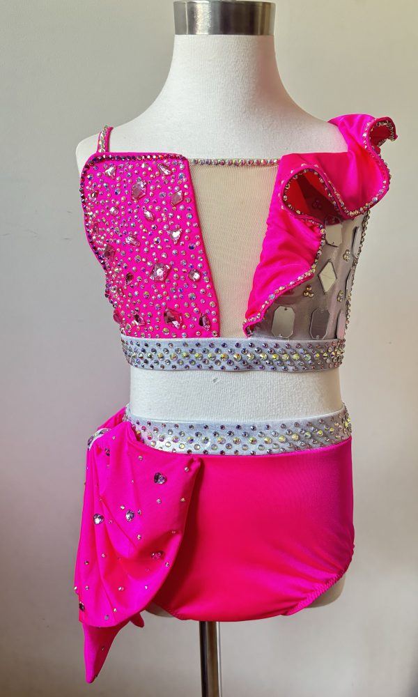 Custom made Barbie pink jazz costume - Image 3