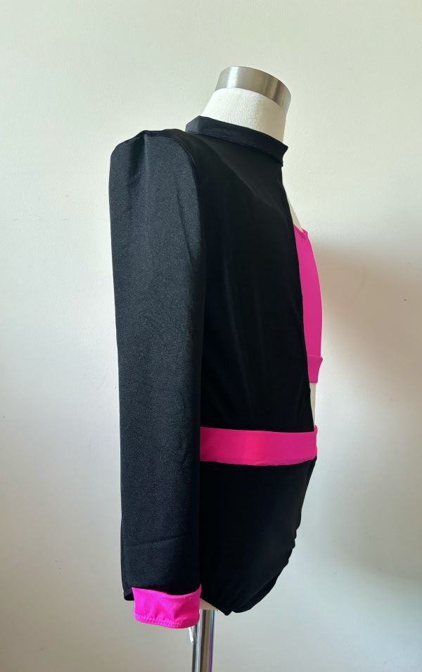 Custom made black pink jazz costume base - Image 2