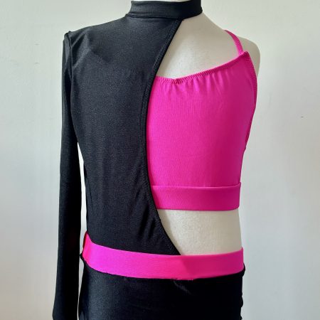 Custom made black pink jazz costume base