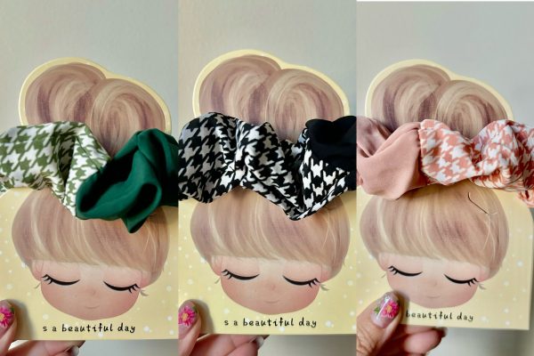 Hand Made design's scrunchies