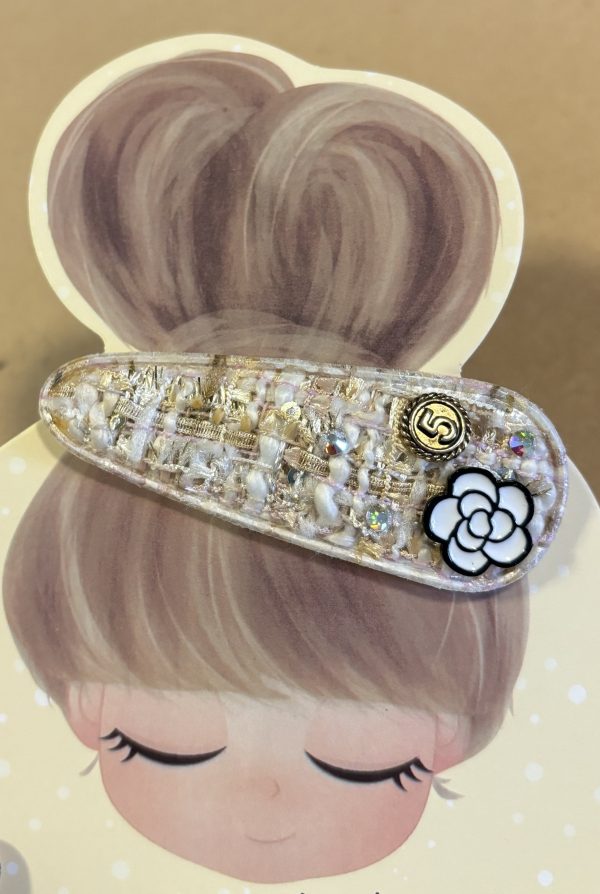 Camellia flower hair clips