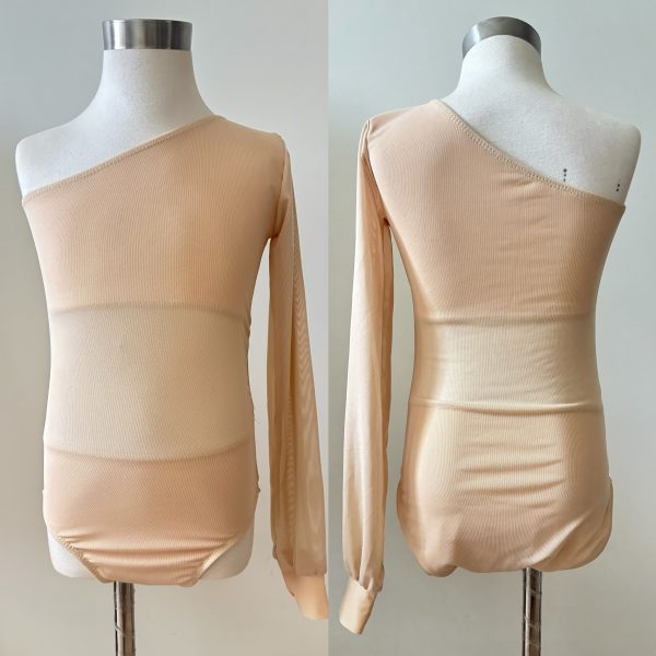 Custom design nude color dance costume - Children size 8 - Image 3