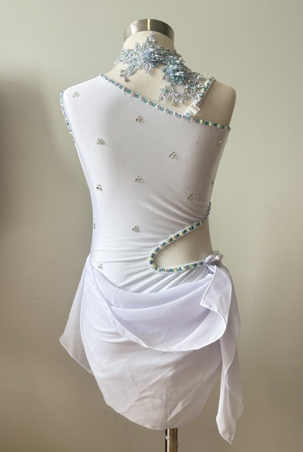 Custom made pearl white lyrical dance wear - Image 3