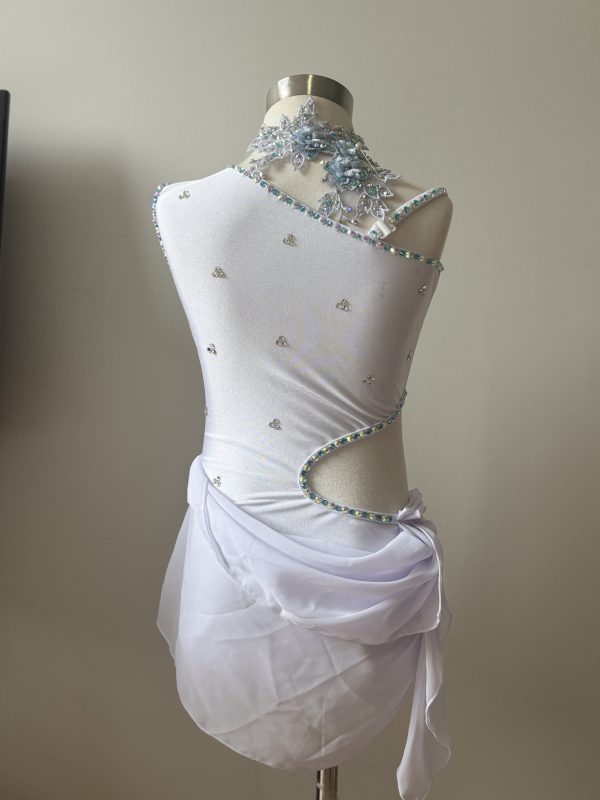 Custom made pearl white lyrical dance wear - Image 2